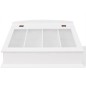 vidaXL Besteckschublade MDF Weiß Barocker Stil vidaXL Besteckschublade MDF Weiß Barocker Stil