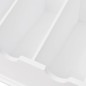 vidaXL Besteckschublade MDF Weiß Barocker Stil vidaXL Besteckschublade MDF Weiß Barocker Stil