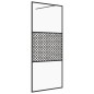 vidaXL Duschwand für Begehbare Dusche mit Klarem ESG Glas 90x195 cm vidaXL Duschwand für Begehbare Dusche mit Klarem ESG Glas 90x195 cm