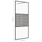 vidaXL Duschwand für Begehbare Dusche mit Klarem ESG Glas 90x195 cm vidaXL Duschwand für Begehbare Dusche mit Klarem ESG Glas 90x195 cm