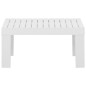 2-tlg. Garten-Lounge-Set mit Auflagen Kunststoff Weiß 2-tlg. Garten-Lounge-Set mit Auflagen Kunststoff Weiß