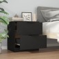 vidaXL Nachttisch Schwarz Holzwerkstoff vidaXL Nachttisch Schwarz Holzwerkstoff