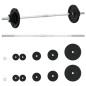 vidaXL Langhantel mit Hantelscheiben 30 kg Gusseisen vidaXL Langhantel mit Hantelscheiben 30 kg Gusseisen