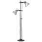 vidaXL Stehlampe 2-flammig Silbern E27 Gusseisen vidaXL Stehlampe 2-flammig Silbern E27 Gusseisen