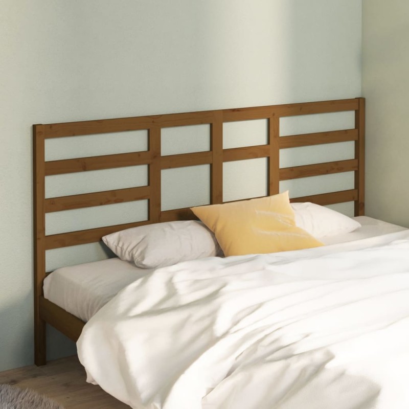 vidaXL Bett-Kopfteil Honigbraun 206x4x104 cm Massivholz Kiefer vidaXL Bett-Kopfteil Honigbraun 206x4x104 cm Massivholz Kiefer