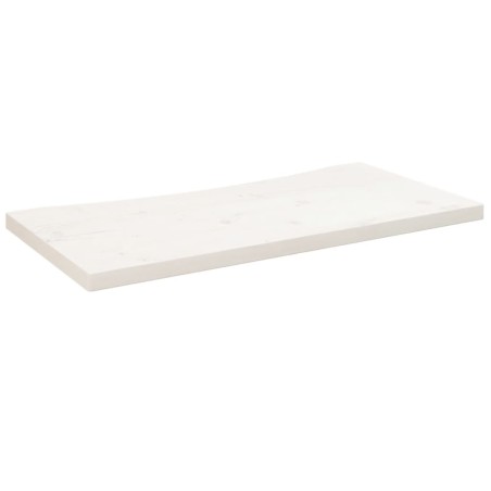 vidaXL Schreibtischplatte Weiß 80x40x2,5 cm Massivholz Kiefer