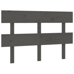 vidaXL Kopfteil Grau 138x3x81 cm Massivholz Kiefer