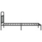 vidaXL Bettgestell mit Kopfteil Metall Schwarz 107x203 cm vidaXL Bettgestell mit Kopfteil Metall Schwarz 107x203 cm