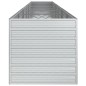 vidaXL Garten-Hochbeet 600x80x77 cm Verzinkter Stahl Silber vidaXL Garten-Hochbeet 600x80x77 cm Verzinkter Stahl Silber
