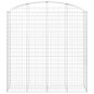 vidaXL Gabione mit Hochbogen 200x50x200/220 cm Verzinktes Eisen vidaXL Gabione mit Hochbogen 200x50x200/220 cm Verzinktes Eisen