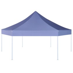 vidaXL Pop-Up-Partyzelt Hexagonal Faltbar Dunkelblau 3,6x3,1 m