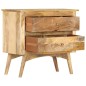 vidaXL Nachttisch 65x35x60 cm Mango Massivholz