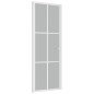 vidaXL Innentür 76x201,5 cm Weiß Mattglas und Aluminium vidaXL Innentür 76x201,5 cm Weiß Mattglas und Aluminium