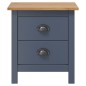 vidaXL Nachttisch Hill Grau 46x35x49,5 cm Massivholz Kiefer vidaXL Nachttisch Hill Grau 46x35x49,5 cm Massivholz Kiefer