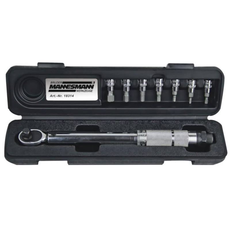 Brüder Mannesmann achtteiliges Drehmomentschlüssel-Set 18314 Brüder Mannesmann achtteiliges Drehmomentschlüssel-Set 18314