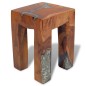 vidaXL Hocker Massivholz Teak und Harz vidaXL Hocker Massivholz Teak und Harz