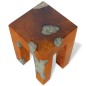 vidaXL Hocker Massivholz Teak und Harz vidaXL Hocker Massivholz Teak und Harz
