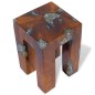 vidaXL Hocker Massivholz Teak und Harz vidaXL Hocker Massivholz Teak und Harz