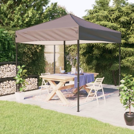 vidaXL Partyzelt Faltbar Taupe 2x2 m