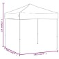 vidaXL Partyzelt Faltbar Taupe 2x2 m vidaXL Partyzelt Faltbar Taupe 2x2 m