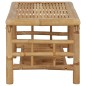4-tlg. Garten-Lounge-Set mit Auflagen Bambus 4-tlg. Garten-Lounge-Set mit Auflagen Bambus