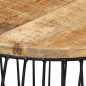 vidaXL Couchtisch Ø68 cm Raues Mangoholz vidaXL Couchtisch Ø68 cm Raues Mangoholz