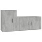 vidaXL 2-tlg. TV-Schrank-Set Betongrau Holzwerkstoff vidaXL 2-tlg. TV-Schrank-Set Betongrau Holzwerkstoff