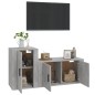 vidaXL 2-tlg. TV-Schrank-Set Betongrau Holzwerkstoff vidaXL 2-tlg. TV-Schrank-Set Betongrau Holzwerkstoff