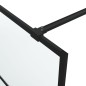 vidaXL Duschwand für Begehbare Dusche Schwarz 90x195cm Matt ESG-Glas vidaXL Duschwand für Begehbare Dusche Schwarz 90x195cm Matt ESG-Glas