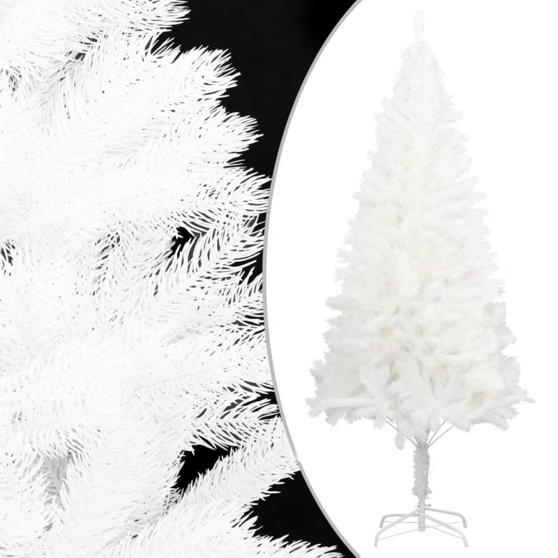 vidaXL Künstlicher Weihnachtsbaum Naturgetreue Nadeln Weiß 150 cm vidaXL Künstlicher Weihnachtsbaum Naturgetreue Nadeln Weiß 150 cm