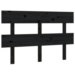 vidaXL Kopfteil Schwarz 138x3x81 cm Massivholz Kiefer