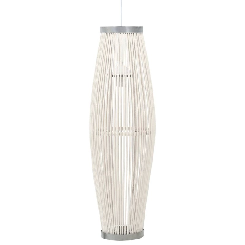 vidaXL Pendelleuchte Weiß Weide 40W 27x68 cm Oval E27 vidaXL Pendelleuchte Weiß Weide 40W 27x68 cm Oval E27