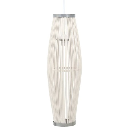vidaXL Pendelleuchte Weiß Weide 40W 27x68 cm Oval E27