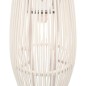 vidaXL Pendelleuchte Weiß Weide 40W 27x68 cm Oval E27 vidaXL Pendelleuchte Weiß Weide 40W 27x68 cm Oval E27