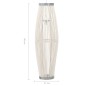 vidaXL Pendelleuchte Weiß Weide 40W 27x68 cm Oval E27 vidaXL Pendelleuchte Weiß Weide 40W 27x68 cm Oval E27