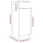 vidaXL Badschrank Weiß 32x34x90 cm Holzwerkstoff vidaXL Badschrank Weiß 32x34x90 cm Holzwerkstoff