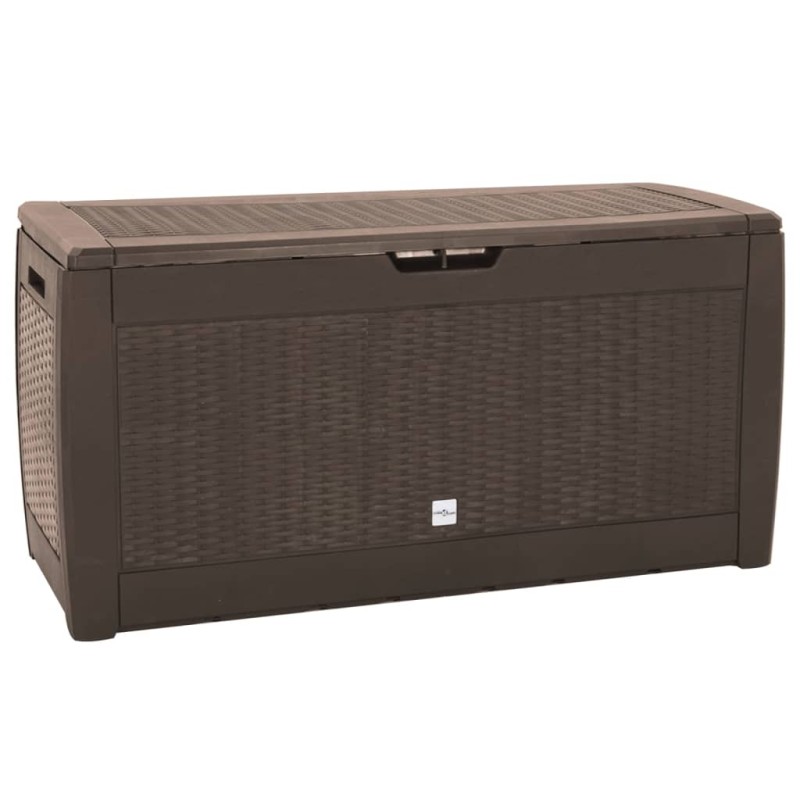 vidaXL Gartentruhe Braun 119x48x60 cm Polypropylen vidaXL Gartentruhe Braun 119x48x60 cm Polypropylen