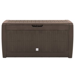 vidaXL Gartentruhe Braun 119x48x60 cm Polypropylen