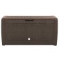 vidaXL Gartentruhe Braun 119x48x60 cm Polypropylen vidaXL Gartentruhe Braun 119x48x60 cm Polypropylen