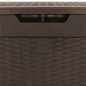 vidaXL Gartentruhe Braun 119x48x60 cm Polypropylen vidaXL Gartentruhe Braun 119x48x60 cm Polypropylen