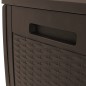 vidaXL Gartentruhe Braun 119x48x60 cm Polypropylen vidaXL Gartentruhe Braun 119x48x60 cm Polypropylen