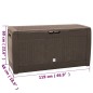 vidaXL Gartentruhe Braun 119x48x60 cm Polypropylen vidaXL Gartentruhe Braun 119x48x60 cm Polypropylen
