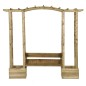 vidaXL Garten-Pergola mit Bank Pflanzkübeln Kiefernholz Imprägniert vidaXL Garten-Pergola mit Bank Pflanzkübeln Kiefernholz Imprägniert