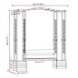 vidaXL Garten-Pergola mit Bank Pflanzkübeln Kiefernholz Imprägniert vidaXL Garten-Pergola mit Bank Pflanzkübeln Kiefernholz Imprägniert