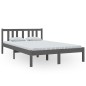 vidaXL Massivholzbett Grau 120x200 cm vidaXL Massivholzbett Grau 120x200 cm