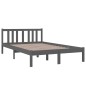 vidaXL Massivholzbett Grau 120x200 cm vidaXL Massivholzbett Grau 120x200 cm