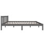 vidaXL Massivholzbett Grau 120x200 cm vidaXL Massivholzbett Grau 120x200 cm
