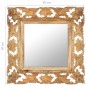 vidaXL Spiegel Handgeschnitzt Braun 50x50 cm Massivholz Mango vidaXL Spiegel Handgeschnitzt Braun 50x50 cm Massivholz Mango