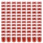 vidaXL Marmeladengläser mit Weißem/Rotem Deckel 96 Stk. 230 ml vidaXL Marmeladengläser mit Weißem/Rotem Deckel 96 Stk. 230 ml