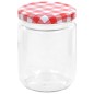 vidaXL Marmeladengläser mit Weißem/Rotem Deckel 96 Stk. 230 ml vidaXL Marmeladengläser mit Weißem/Rotem Deckel 96 Stk. 230 ml